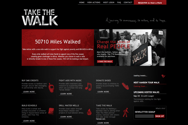 Take The Walk website preview